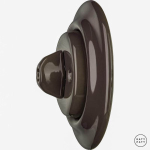 Выключатель поворотный 1 кл. перекрестный, коричневый глянцевый, Katy Paty BRG7