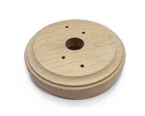 Накладка 1 местная деревянная D78 на бревно, Бук натуральный, Lindas 26060