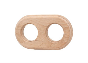 Рамка 2 местная дерево, Натурель матовый, Jantera Royale JRO.2ON2.WM10