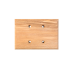 Накладка 1,5 местная деревянная на бревно D240 мм, ясень без тонировки, DecoWood ОМ1,5-240