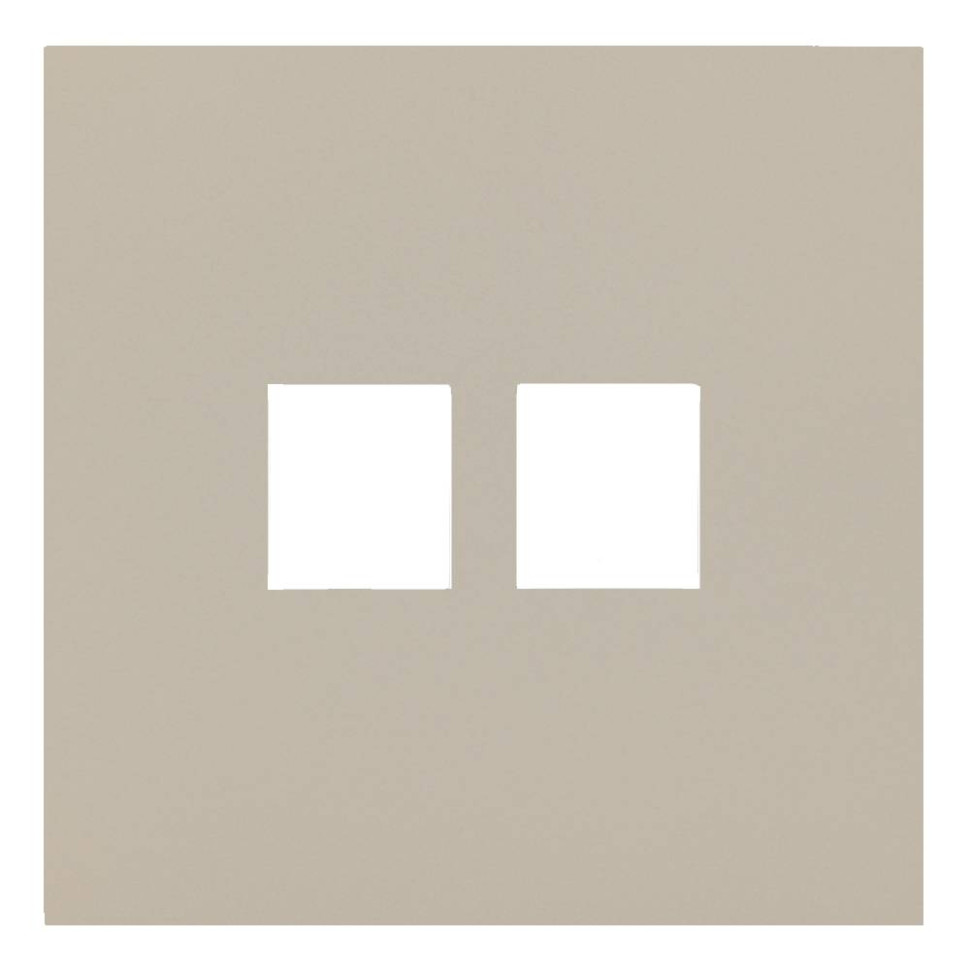 Лицевая панель на механизм 2-ой инф. роз., Латте, Rikkett 35442 LT