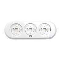 Рамка 3 местная, белый, Edisel Basic FrW-03