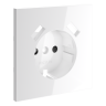 Лицевая панель для розетки с З/К и шторками, с USB A+A, Белый матовый, S70 Voltum VLS000902