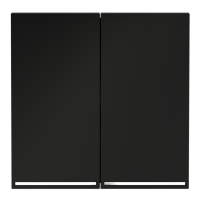 Клавиши для выключателя 2-кл с подсветкой, Черный матовый, S70 Voltum VLS000408