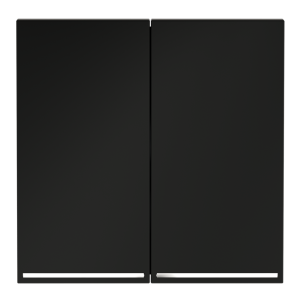 Клавиши для выключателя 2-кл с подсветкой, Черный матовый, S70 Voltum VLS000408