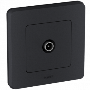 Розетка телевизионная TV оконечная, антрацит, INSPIRIA Legrand 673873