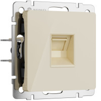 Розетка компьютерная RJ45 Cat. 5e, Акрил айвори, Werkel W1181043