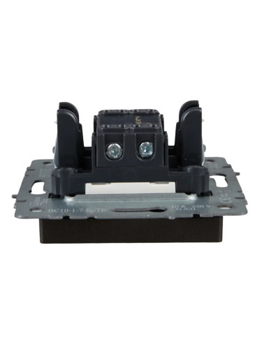 Выключатель 1 кл. проходной с подсветкой, Бронза, Brite IEK BR-V12-1-10-K45