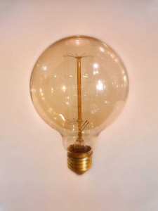 Лампа накаливания Эдисона G95 L 60Вт Е27, золотистая Loft&Wood G95L-60W