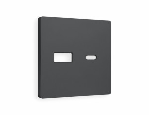 Лицевая панель розетки USB для быстрой зарядки тип A+C, Графит Мягкое касание, ALFA Quant Ambrella Volt AP9110