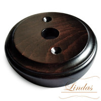 Накладка 1 местная деревянная D78 на бревно, Венге, Lindas 26065