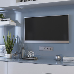 Розетка телевизионная TV оконечная, Hammer серебряный, Werkel W1283006