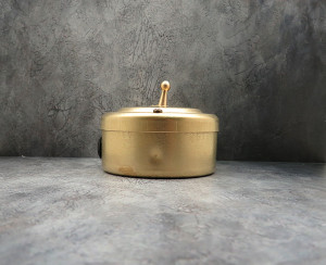 Выключатель тумблерный 1 кл. проходной, металл, Латунь, Petrucci 302VBS