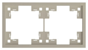 Рамка 2 местная, Латте, Standart Rikett 35820 LT