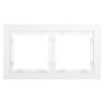 Рамка 2 местная, стекло, Белый матовый, Voltum S70 VLS110202