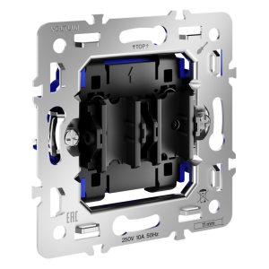 Механизм кнопки без фиксации 2-кл 10А, S70 Voltum VLS0206M