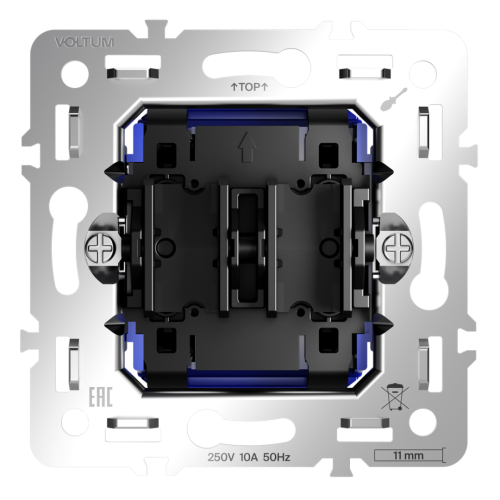 Механизм кнопки без фиксации 2-кл 10А, S70 Voltum VLS0206M