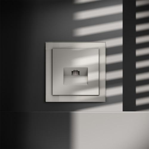 Розетка комп. RJ45 кат.6, Кашемир, VOLTUM S70 VLS060103