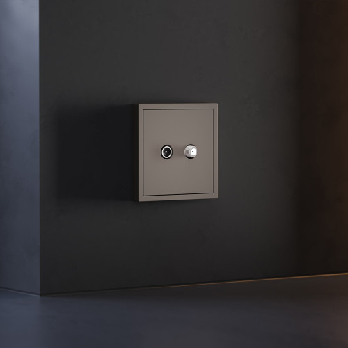 Лицевая панель для розетки телевизионной оконечной TV+SAT, Капучино, S70 Voltum VLS001614