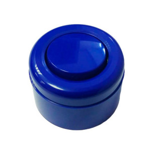 Выключатель пластиковый кнопочный 1 кл., цв. синий, Interior Electric С-2002