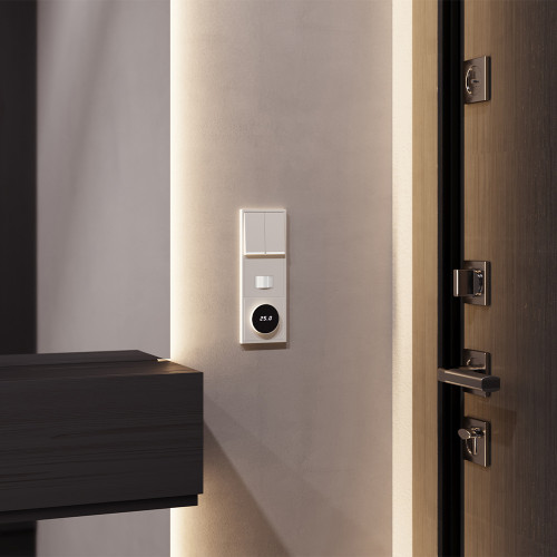 Клавиши для выключателя 2-кл с подсветкой, Хлопок, S70 Voltum VLS000413