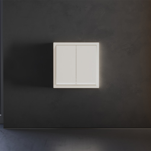 Клавиши для выключателя 2-кл с подсветкой, Хлопок, S70 Voltum VLS000413