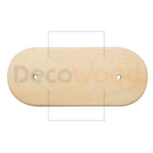 Накладка 3 местная деревянная на бревно D300 мм, береза без тонировки, DecoWood НР300-3