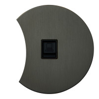 Розетка компьютерная RJ45 (внутренний монт.) дополнит., Антрацит, Аrt Salvador EU020206