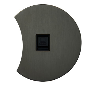 Розетка компьютерная RJ45 (внутренний монт.) дополнит., Антрацит, Аrt Salvador EU020206