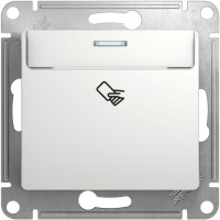 Выключатель карточный для гостиниц, Белый, Glossa SE GSL000169