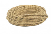 Ретро кабель витой 3x1,5 Бронзовый шелк, Interior Wire ПРВ3150-БРШ (1 метр)