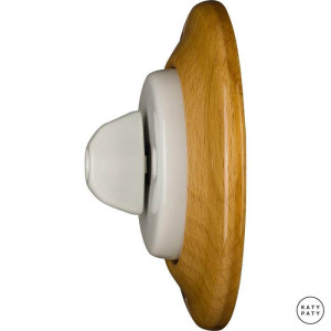 Выключатель поворотный 1 кл. перекрестный, бук глянцевый, Katy Paty LIFAG7