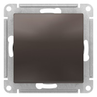 Выключатель 1 кл., 2-полюсный 10А, Мокко, AtlasDesign SE ATN000621