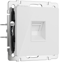 Розетка компьютерная RJ45 Cat. 5e, Акрил белый, Werkel W1181041