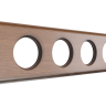 Рамка 4 местная деревянная (внутренний монт.), прямоугольник, Темный дуб, Лахта ТМ МезонинЪ GE70864-26