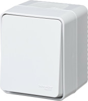 Кнопка без фиксации 1 кл. герметичная IP54, Белый, AtlasDesign Profi54 SE ATN540115