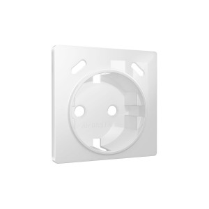 Лицевая панель розетки с З/К и USB зарядкой C+С со шторками, Белый глянец, ALFA Quant Ambrella Volt AP1105 Лицевая панель розетки с З/К и USB зарядкой C+С со шторками, Белый глянец, ALFA Quant Ambrella Volt AP1105
