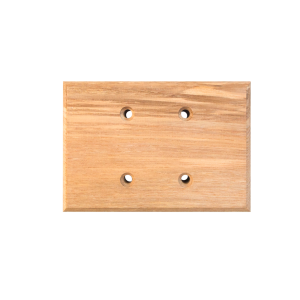 Накладка 1,5 местная деревянная на бревно D280 мм, ясень без тонировки, DecoWood ОМ1,5-280