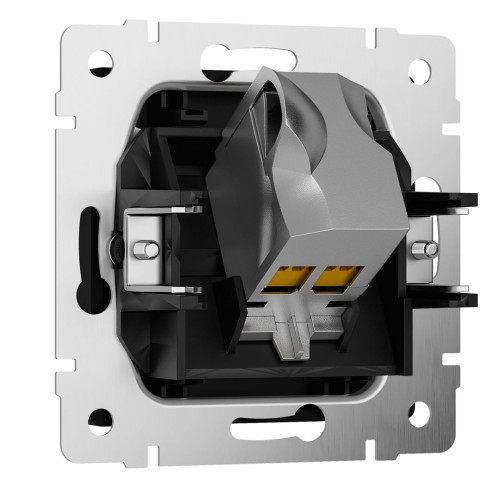 Розетка компьютерная RJ45 Cat. 6а, Черный матовый, Werkel W5120108
