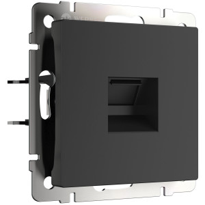 Розетка компьютерная RJ45 Cat. 6а, Черный матовый, Werkel W5120108
