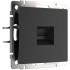 Розетка компьютерная RJ45 Cat. 6а, Черный матовый, Werkel W5120108