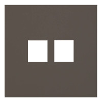 Лицевая панель на механизм 2-ой инф. роз., Капучино, Rikkett 35442 CP