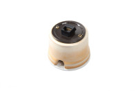 Розетка фарфор компьютерная RJ45, бежевый Salvador OP.INT.GD