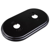 Рамка 2 местная пластик, Черный, Jantera JNO.2ON2.PG01