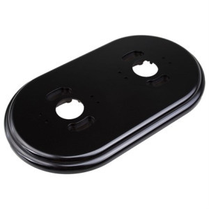 Рамка 2 местная пластик, Черный, Jantera JNO.2ON2.PG01