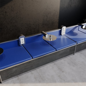 Рамка 3 местная, стекло, Белый матовый, Voltum S70 VLS110302