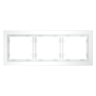 Рамка 3 местная, стекло, Белый матовый, Voltum S70 VLS110302