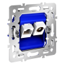 Механизм розетки TV+RJ45 кат. 6, S70 Voltum VLS0607M