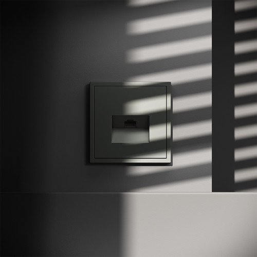 Розетка комп. RJ45 кат 6, Титан, Voltum S70 VLS060106