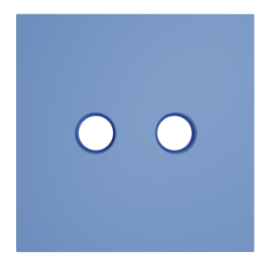 Лицевая панель для розетки телевизионной оконечной TV+SAT, Деним, S70 Voltum VLS001615